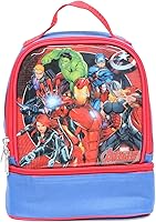 Vista 2 de Ruz Avengers - Lonchera con doble compartimento, color rojo y azul