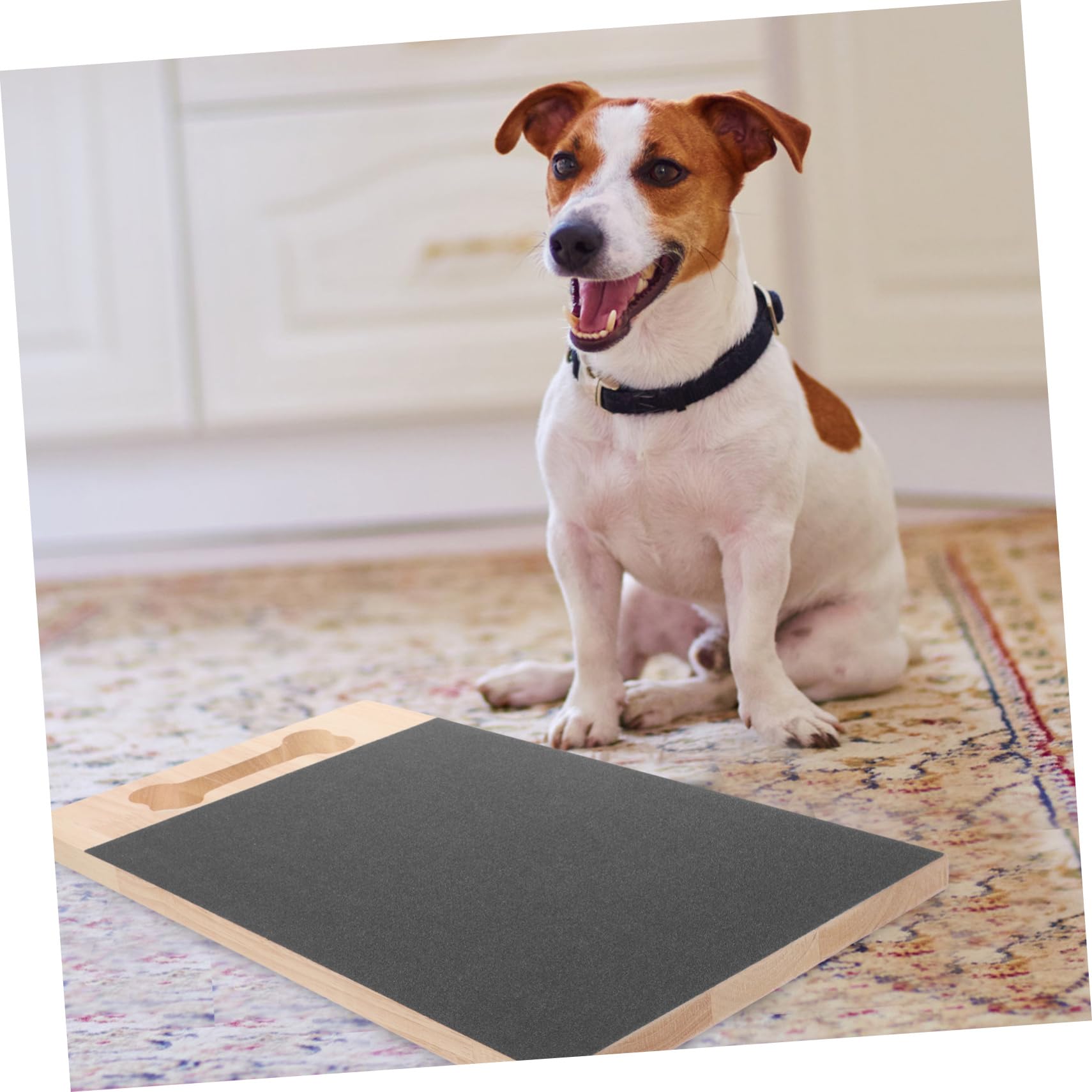 POPETPOP Planche à Limer Les Ongles pour Chiens en Bois de Couleur Sombre