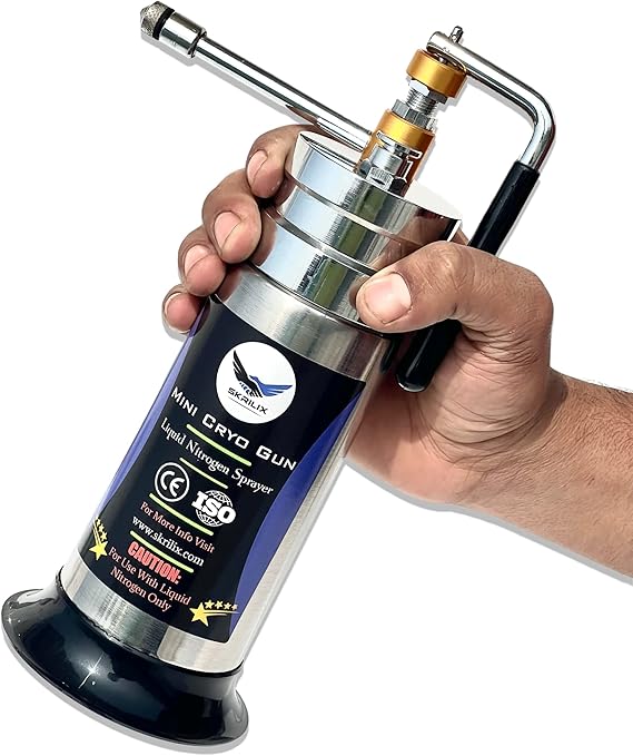 SKRILIX New Liquid Nitrogen Spray Mini Cryo Gun Liquid
