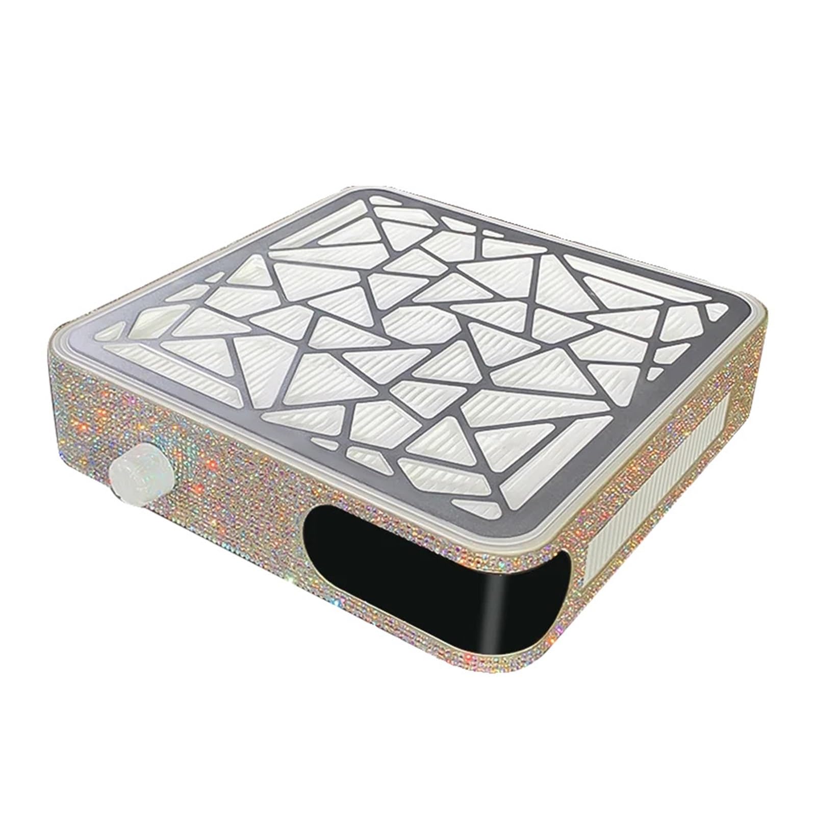 MRKU Ponceuse à Ongles avec collecteur de poussière, Filtre Lavable, Aspiration silencieuse, aspirateur pour manucure, Grand Format, élimine Les résidus sans Laisser de Traces de poussière, incrusté