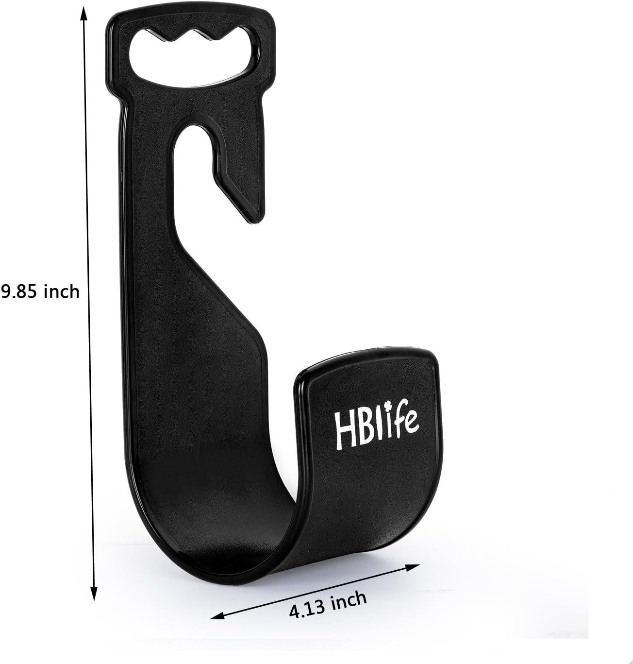 HBlife Garden Hose Hanger, Durable Wall Mount Hose Holder Rust-Free Hook Fit to 25ft 50ft 75ft 100ft 150ft Water Hose (Black)