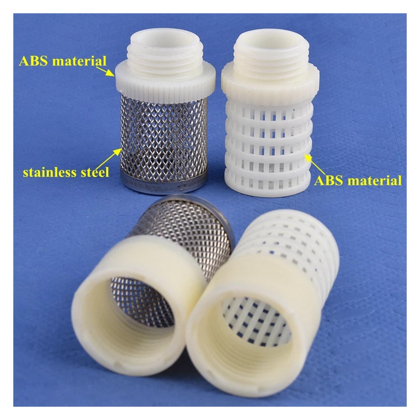 1/5/20 Pcs 1/2 ''~ 1'' Filo di Plastica ABS In Acciaio Inox Schermo del Filtro Acquario Serbatoio di Pesce Pompa Dell'acqua Proteggere Tubo filtro(Red,20Pcs)