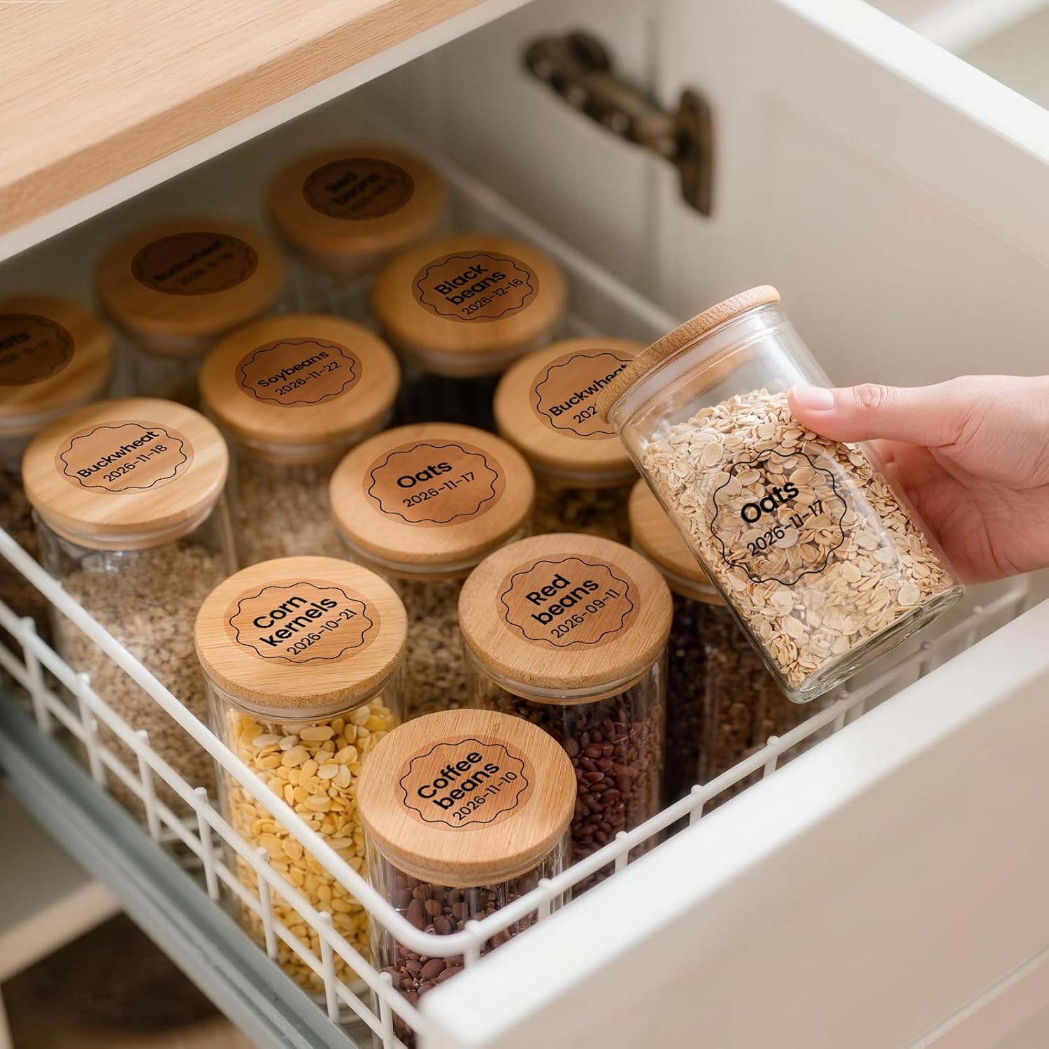 Phomemo Transparent Round Labels Compatible with Phomemo M110 M220 M200 M120 M150 M250 M260 M108 M100 Label Printer, 1.96" x 1.96" (50x50mm) 140 Labels, Clear Thermal Labels - Image 4