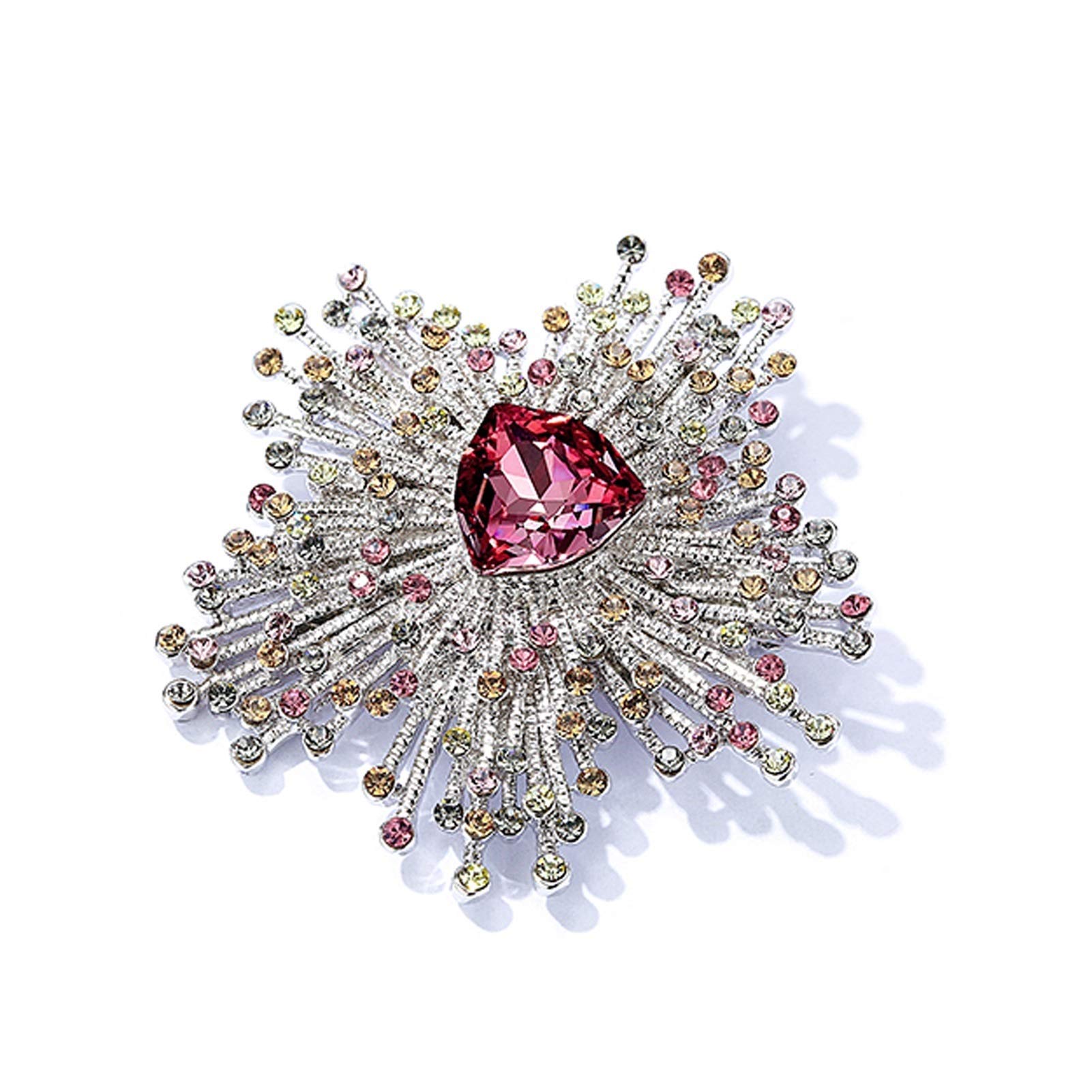 Broche de solapa Pin de la broche de la flor for las mujeres Cardigan Simple y generoso abrigo abrigo Temperamento Pin Damas Cumpleaños Boda Dimentario Decorativo Accesorio para disfraz de mujer y niñ
