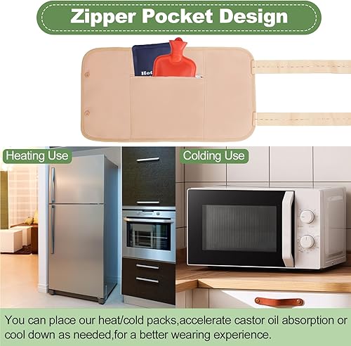 Miniatura 8 de BREENHILL Paquete de 4 paquetes de aceite de ricino, paquetes de aceite de ricino orgánico para desintoxicación del hígado, kit de paquete de aceite