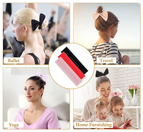 Miniatura 5 de 3 piezas para hacer moños de cabello morado, dona LHAAAYF estilo francés, rizador de pelo perezoso, peinado francés de moda, accesorios para el