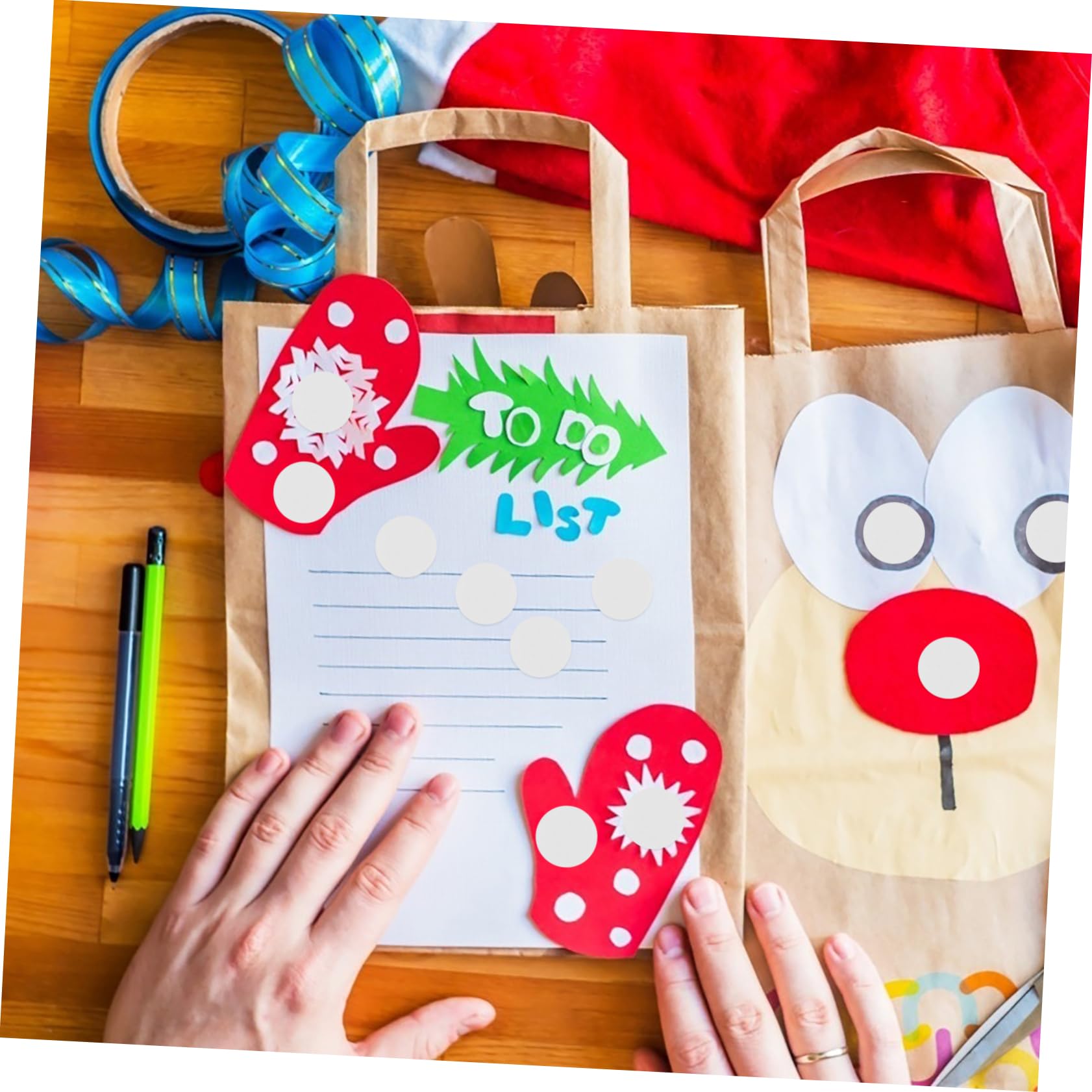 KICHOUSE Photo Wall Stickers 1000pcs Double Sided Adhesive Dots Essential Coding Stickers No Damage Removable Paint Safe