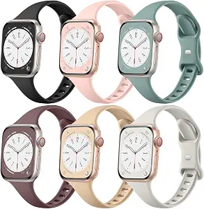Lerobo 6 Pack Watch Bands for Women Compatible with Apple Watch Band Women 42mm 40mm 41mm 38mm, Soft Brethable Sport Band for iWatch Series 11/10/9/8/7/6/5/4/SE/Ultra/3/2/1 Women Men
