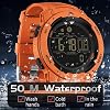 findtime Men's Digital Watch Pedometer Watch Step Counter Waterproof Sport Watches Calorie Step Tracker Military Tactical Watch with Stopwatch Alarm LED Backlight Countdown