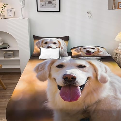 Miniatura 10 de Corgi Sheets - Juego de sábanas tamaño Queen  Lindas sábanas de cama para perro, microfibra suave y bolsillo profundo, sábanas y fundas de almohada