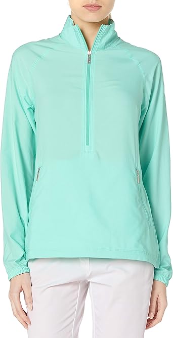 half zip pullover windbreaker womens