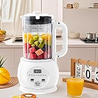 Vista 7 de Batidora caliente 10 en 1 para producir leche de nueces, 51 onzas de soja casera, almendra, avena, a base de plantas, para preparar alimentos