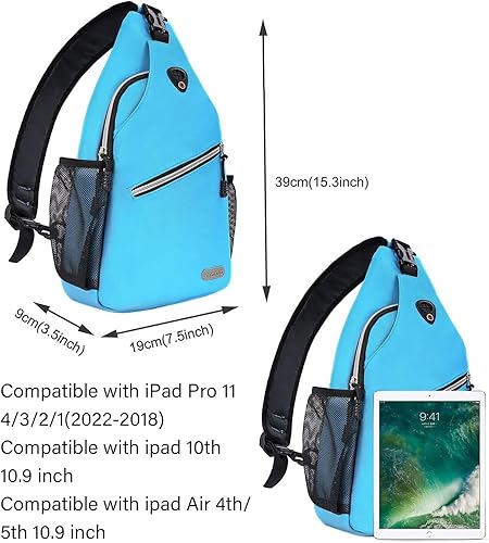 Vista 157 de Mosiso - Mochila bandolera multiusos, para viajes, senderismo, etc.