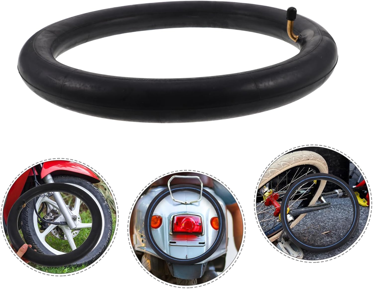 2pcs Electric Car Inner Tube Replacement for Bicycles Scooters Wheelbarrows Heavy Duty Inflatable Blowout Protection