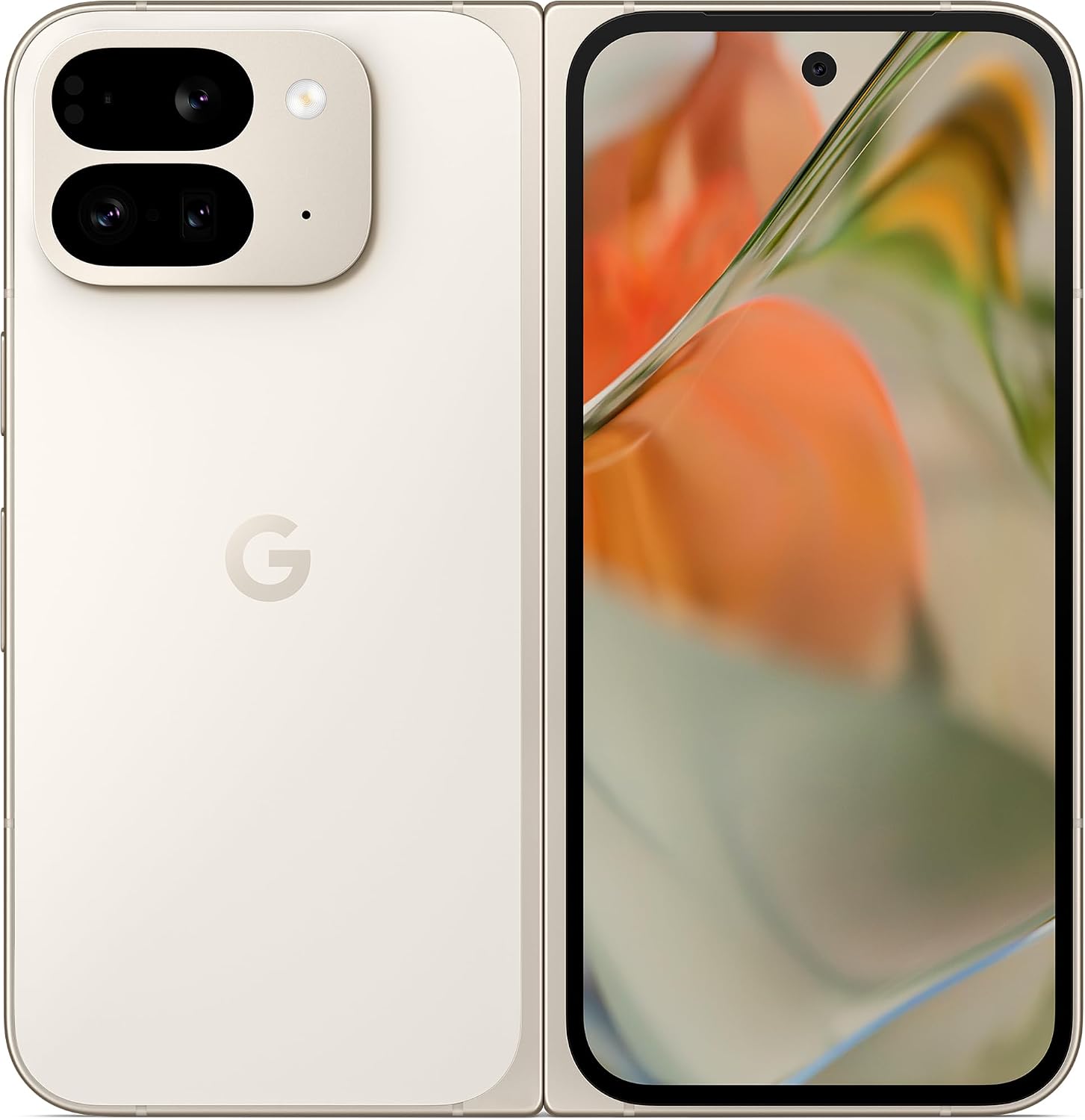 Google Pixel 9 Pro Fold - Unlocked Android Smartphone with - Advanced Triple Rear Camera System - Foldable Display - Hands-Free Video - Porcelain - 256 GB (Renewed)