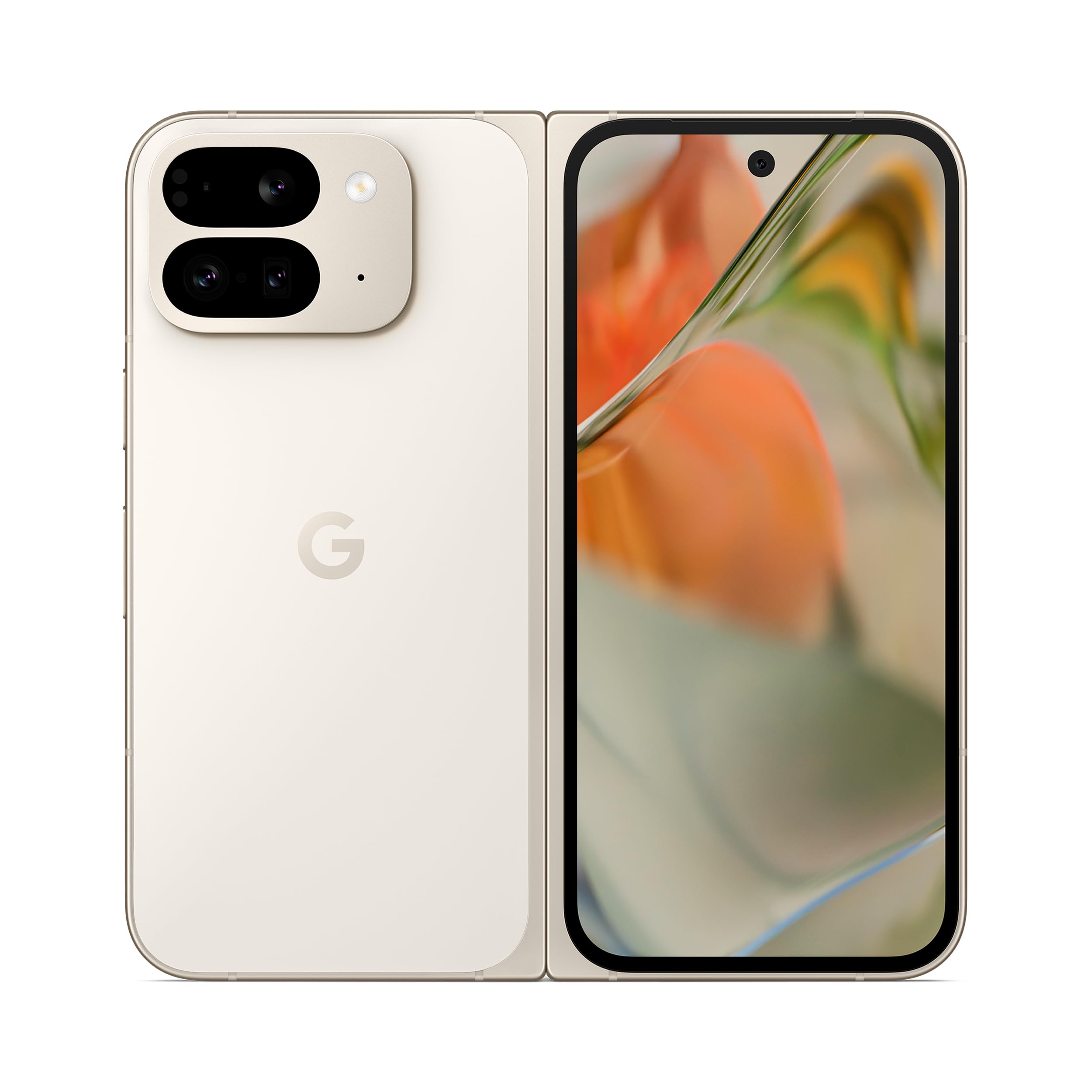 Google Pixel 9 Pro Fold - Unlocked Android Smartphone with - Advanced Triple Rear Camera System - Foldable Display - Hands-Free Video - Porcelain - 256 GB (Renewed)