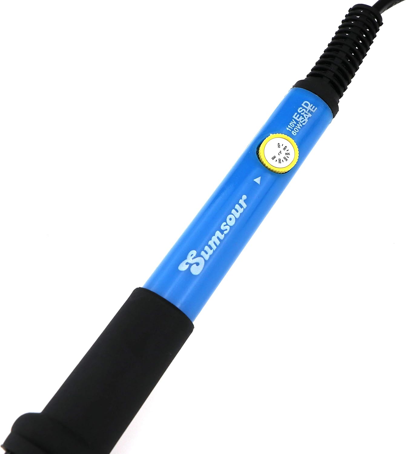110V 60W Adjustable Temperature Electric Soldering Iron Welding Rework Repair Tool With 5pcs Solder Tip US Plug