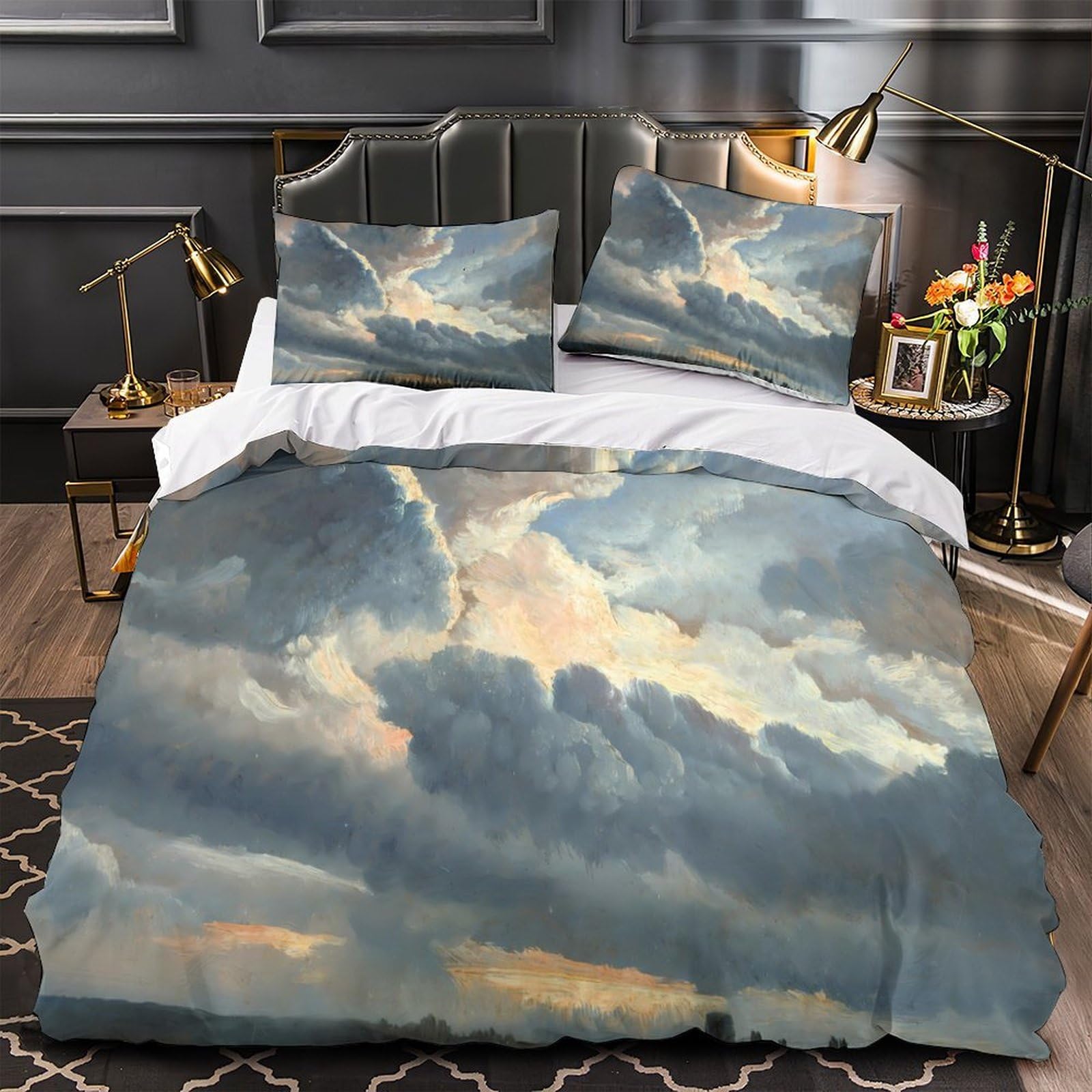 Housse de couette dragon fantastique pour chambre d'enfant lit 260x220