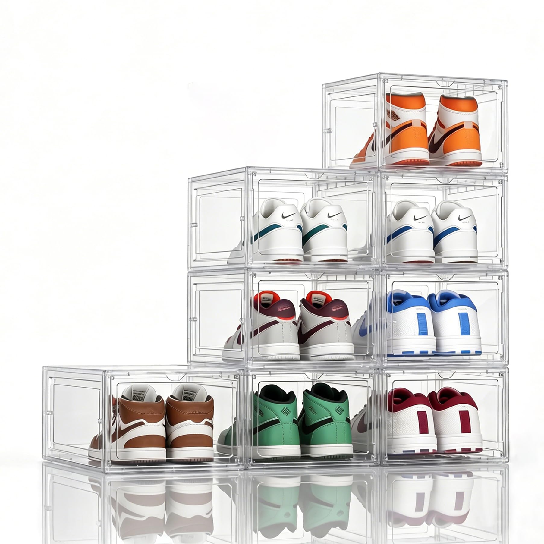 Amazon.com: KEFA 8 Pack US 15 XXL Clear Shoe Storage Boxes