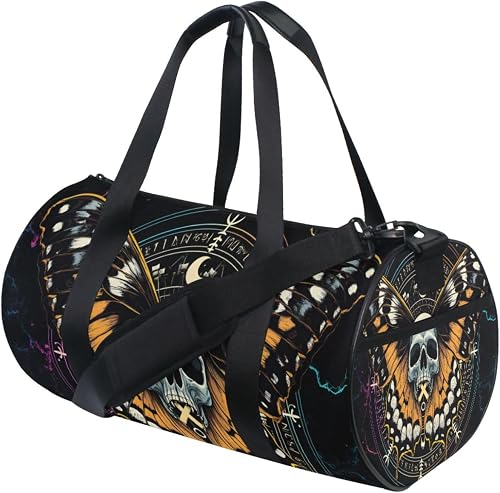 Men Duffel Bags Magic Skulls Sports Gym Bag Travel Overnight Bags Women Weekender Bags for Traveling, Skull 101, OneSize
