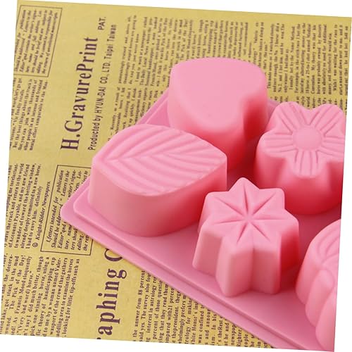 Miniatura 5 de PRETYZOOM Molde para pastel de chocolate con forma de 8 moldes de silicona para hacer chocolate, molde de silicona para chocolate de molde de