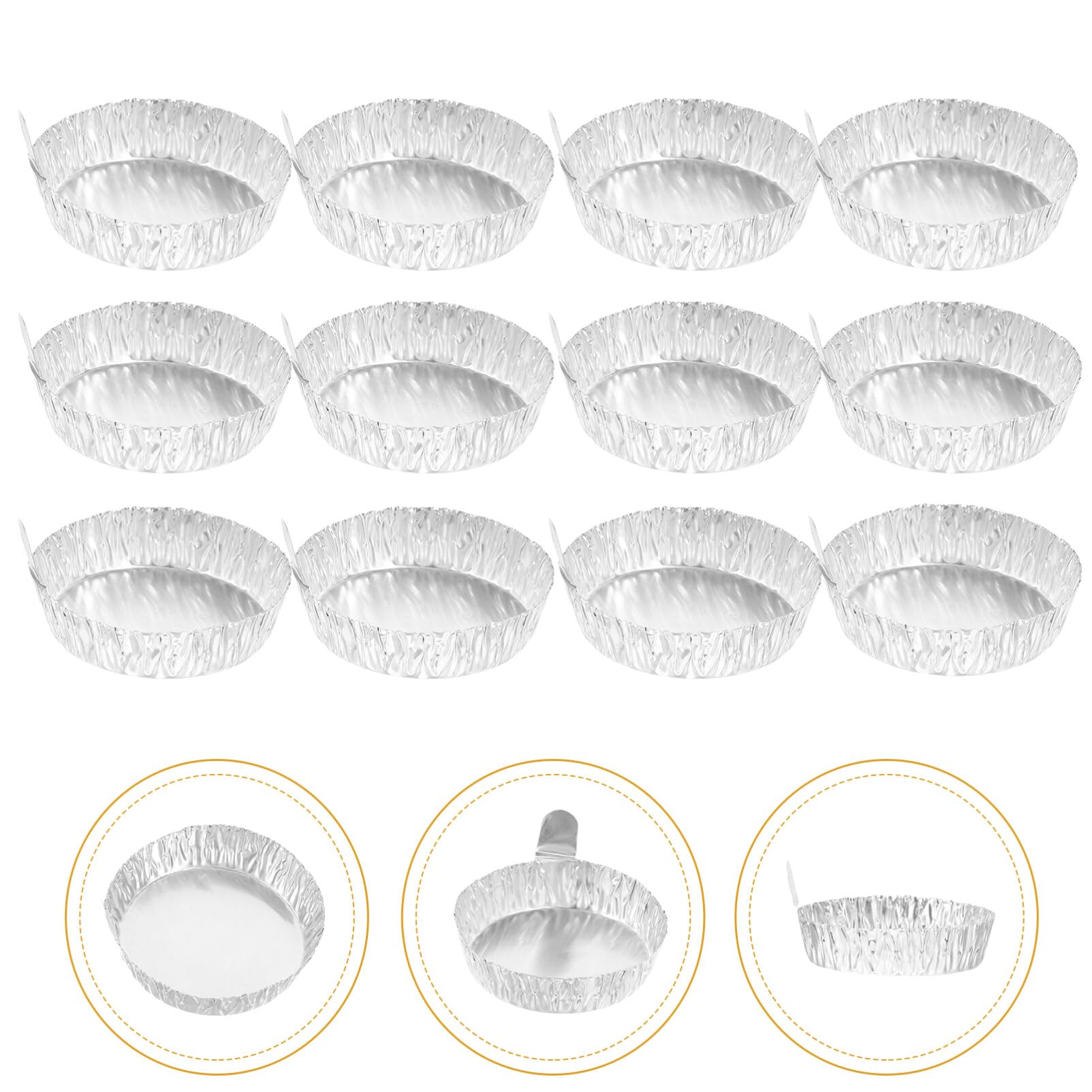 SOLUSTRE 100 Pezzi Piatto per pesare in foglio di alluminio Vaschette di pesatura in alluminio Vaschette di pesatura per laboratorio campioni vassoio piatto di pesatura piatti di pesatura