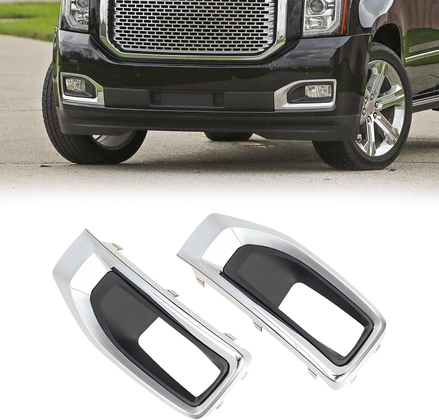 Fog Light Cover for GMC Yukon XL Denali SLE SLT 2015-2020 Fog Light Bezel