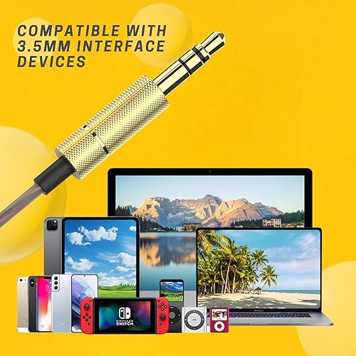 Miniatura 5 de Betron YSM1000 Wired in-Ear Headphones, Noise Isolating Earbuds with Powerful Bass Sound, Tangle-Free Cable and 3.5mm Jack for Phone, Laptop, Tablet