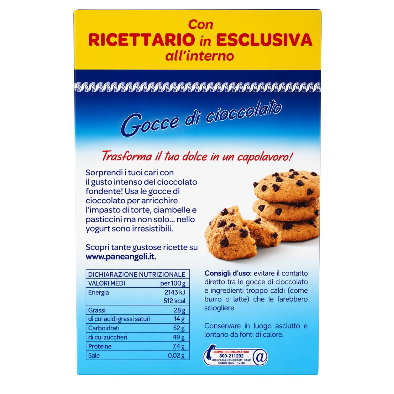 Gocce di Cioccolato Fondente 50% Cacao per Dolci e Dessert – 125 g – Ideali per Biscotti, Muffin e Torte – Variazioni 4/8/12 Pezzi (12 PEZZI)