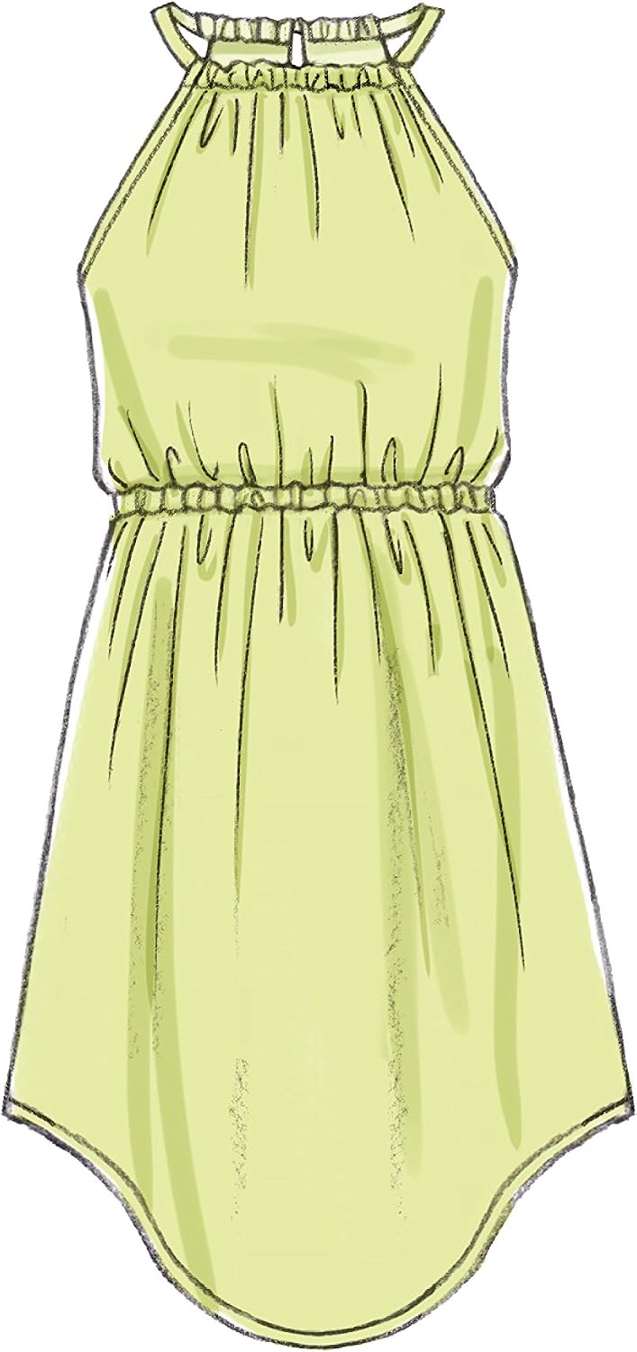 McCall Patterns Children's/Girl's Gathered Neckline Sleeveless Dresses