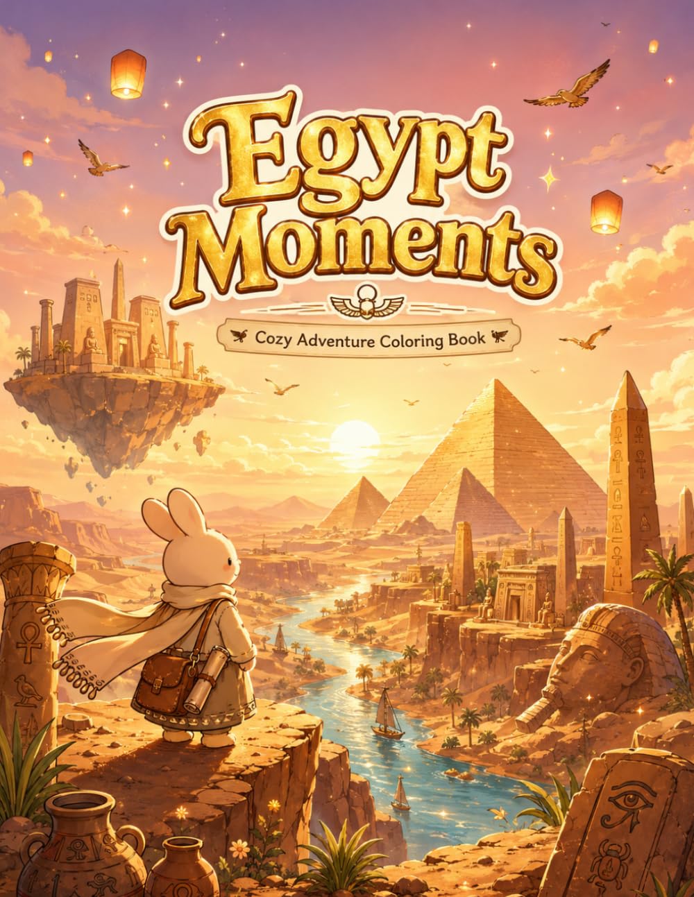Egypt Moments: Cozy Adventure Coloring Book