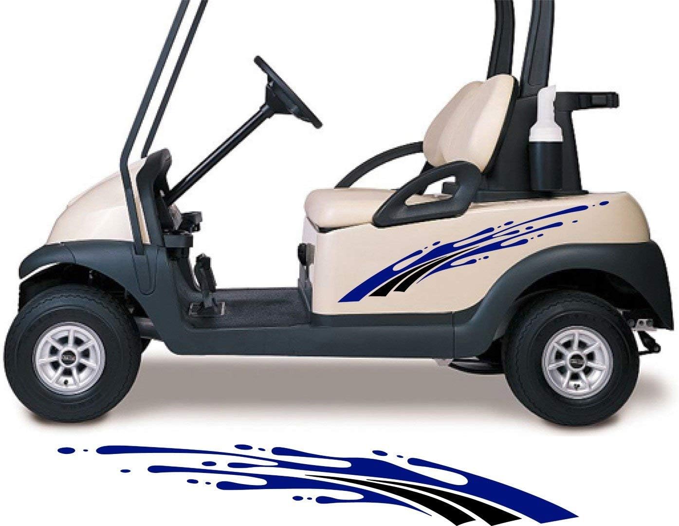 Golf Cart Decals Accessories Two Color Go Cart Stickers GCA1227