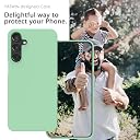 YATWIN Silicone Back Case for Samsung Galaxy A16, Soft-Touch Phone Back Cover for Samsung Galaxy A16 - Link Cyan gallery image