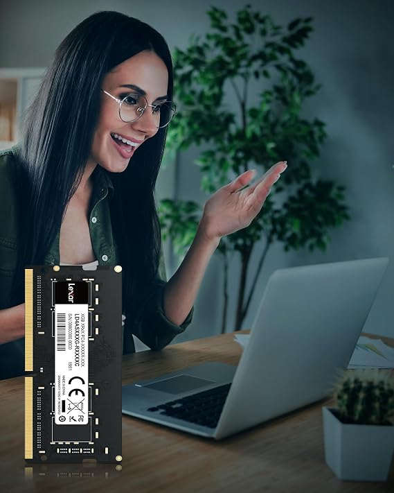 Lexar SODIMM DDR4 RAM 16GB Kit (2x8GB), 3200 MHz DRAM, 260-Pin DDR4 SODIMM Laptop Ram, High-Performance SO-DIMM, PC Laptop Computer Memory