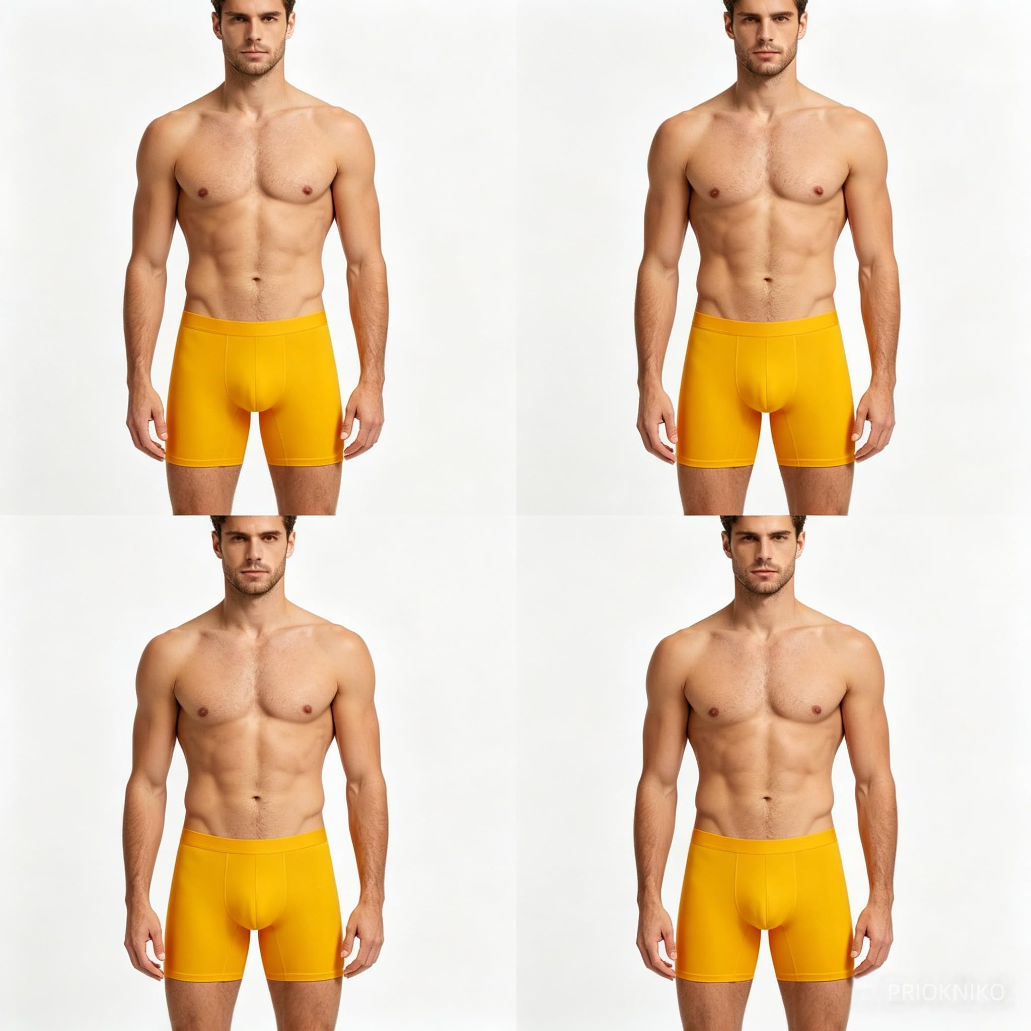 Boxers Hommes Jambes Élastiques Anti-Usure des sous-Vêtements De Sport pour Hommes