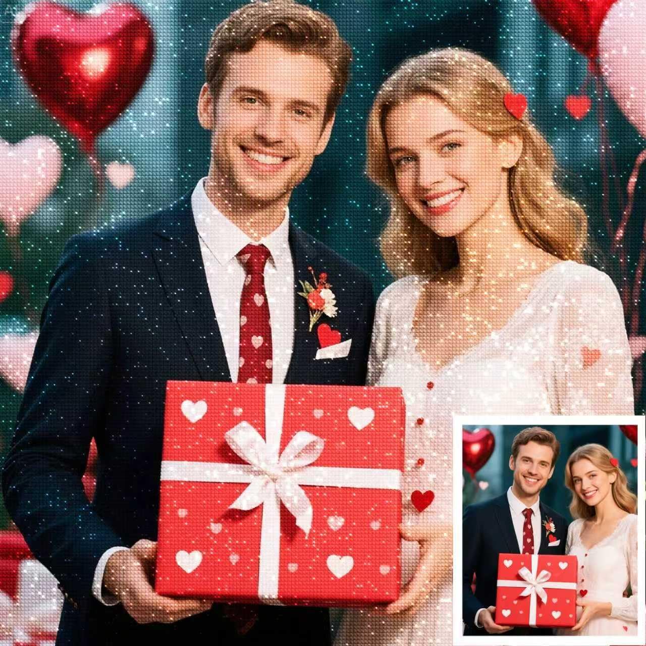 Custom Diamond Art Painting Kits for Adults - 5D Personalized Diamond Art from Photo, Custom Your Own Picture, Full Drill Round and Square Dots for Home, Christmas Gifts, 27.6x39.4inch/70x100cm