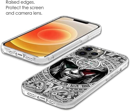 Miniatura 2 de Funda protectora transparente de TPU suave para teléfono, orgullo azteca mexicano, piedra del sol azteca, compatible con iPhone 13 Pro Max, a la