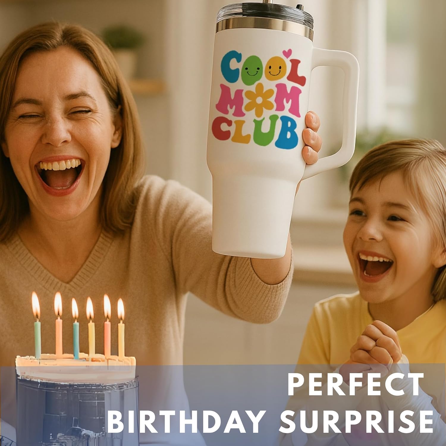 Vivulla68 Christmas Gifts For Mom - Cool Mom Club Tumbler With Handle 40oz, Mommy Coffee Mug, Mama Tumblers, Momma Gift Ideas, Funny Birthday Present For Her, Cute Mother Day Gift, Mommy Cup - Image 6