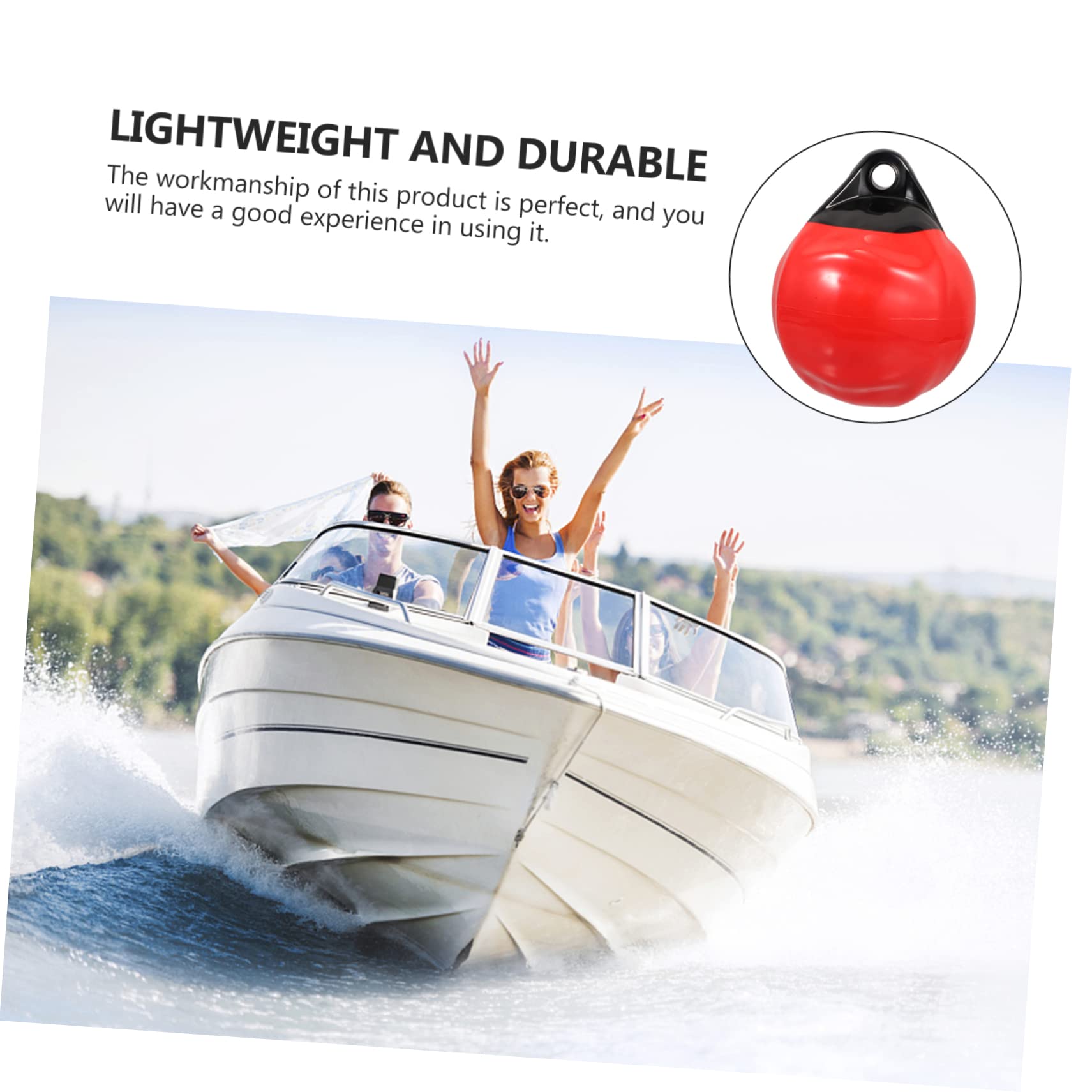 KOMBIUDA Inflatable Boat Adults Accessory Bubble Float Collapsible Buoy for Yacht Large Buoy