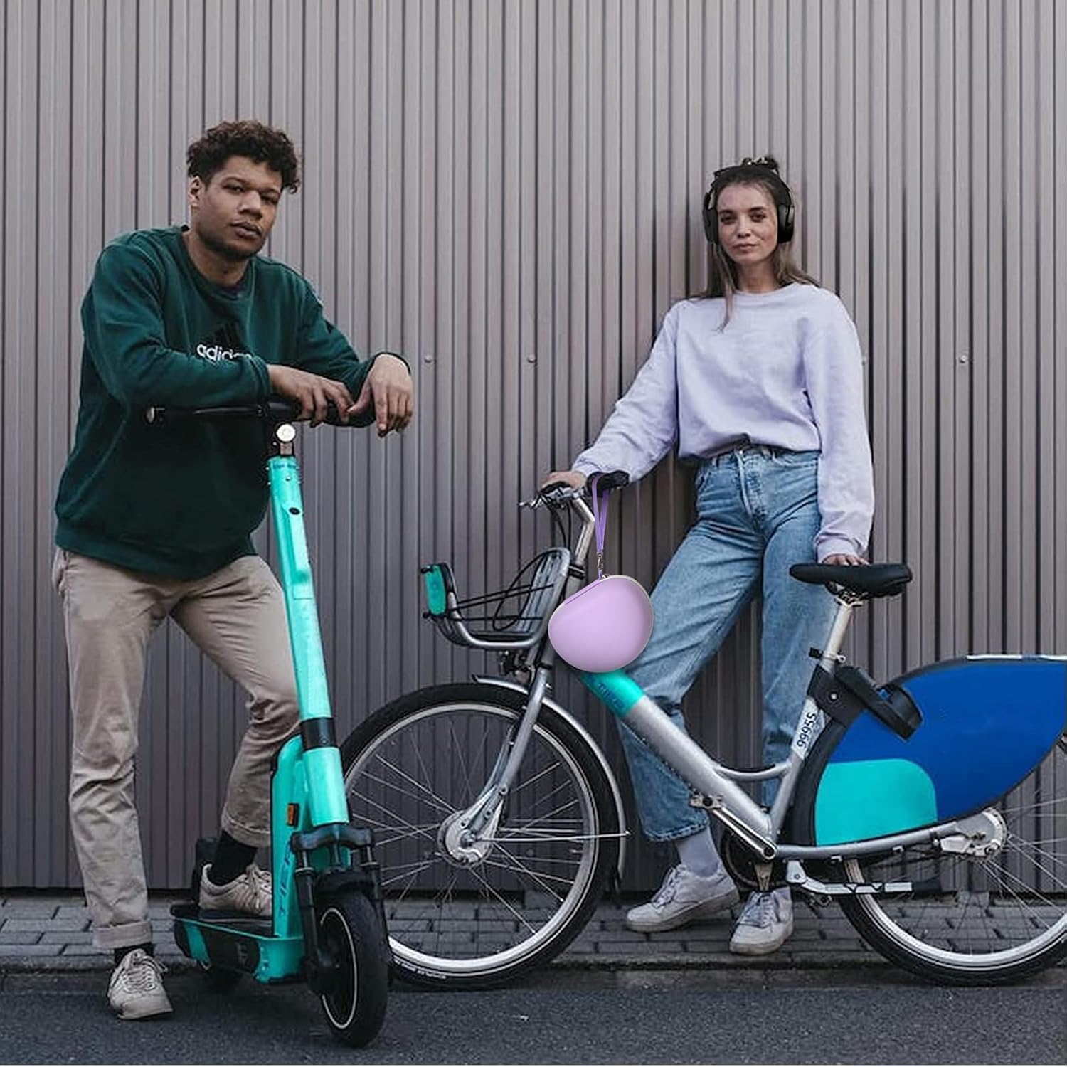 Headphone Case for Skullcandy Crusher/Hesh/Evo Wireless Over-Ear Bluetooth Earphones, for JLab JBuds Lux ANC, for TOZO HT3/HT2 Headphones and More Noise Cancelling Foldable Headset - Box Only (Purple) - Image 7