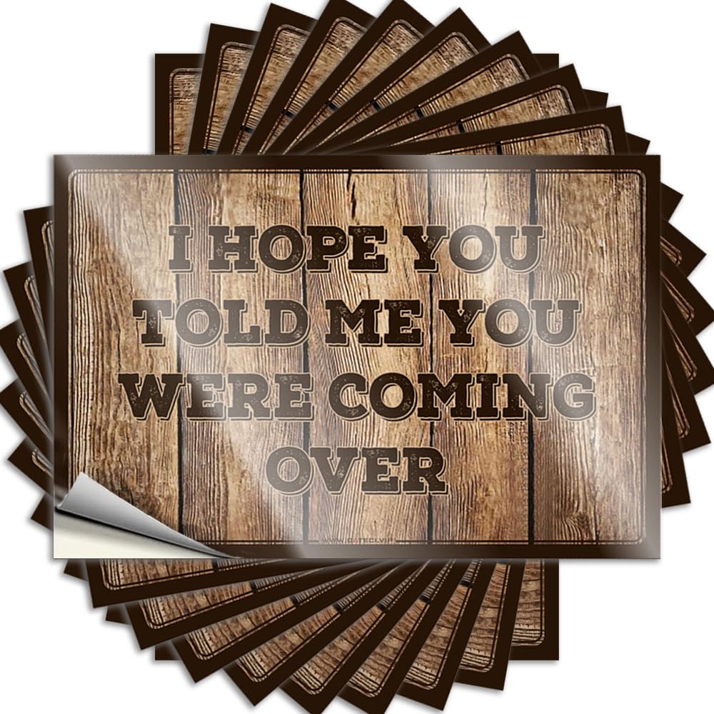 Hope You Told Me You were Coming Over Fall Rock - Tattoos Window Waterproof Decal(8X12CM)
