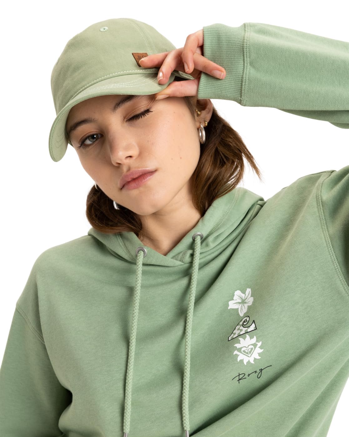 Roxy Womens Extra Innings Color Cap, Basil