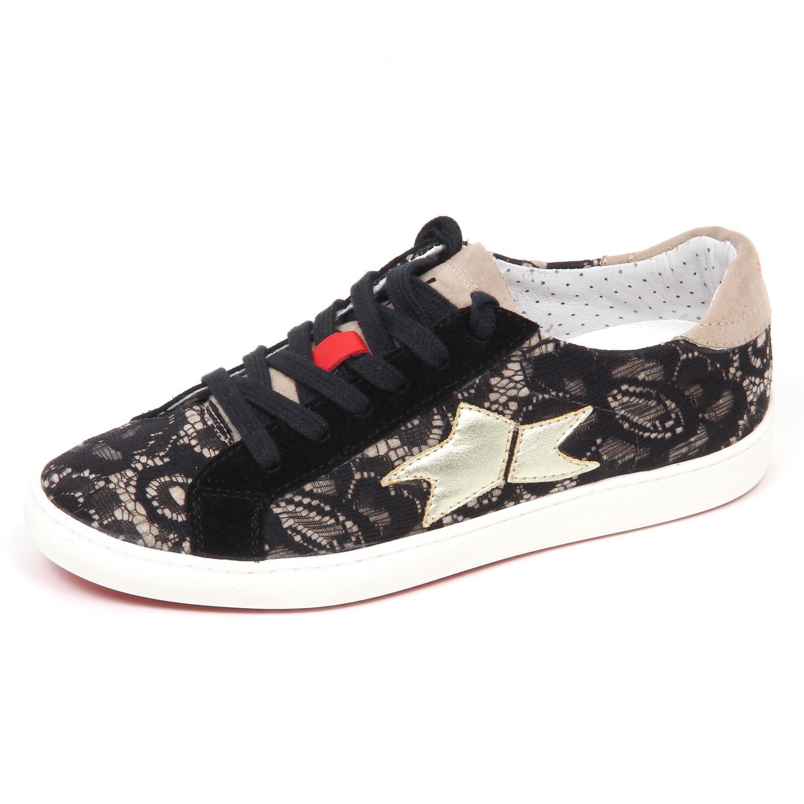 Chaussures pizzo fille Ishikawa E2658 baskets basses noires - 5