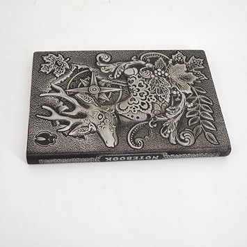 Leather Writing Journal Notebook Travel Journals Vintage Handcraft Embossed Deer Antique Diary Notebook Daily Weekly Monthly Planner Journal