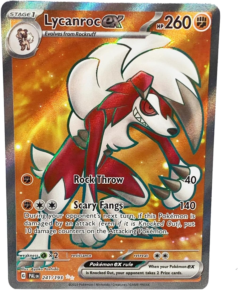 Pokemon - Lycanroc ex 241/193 - Paldea Evolved - Full Art Card