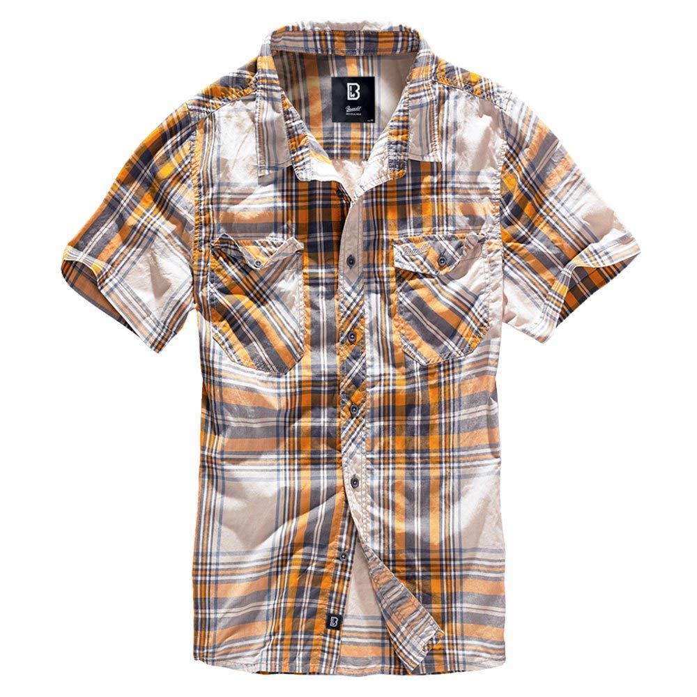 Brandit Roadstar Uomo Camicia Maniche Corte nero Regular