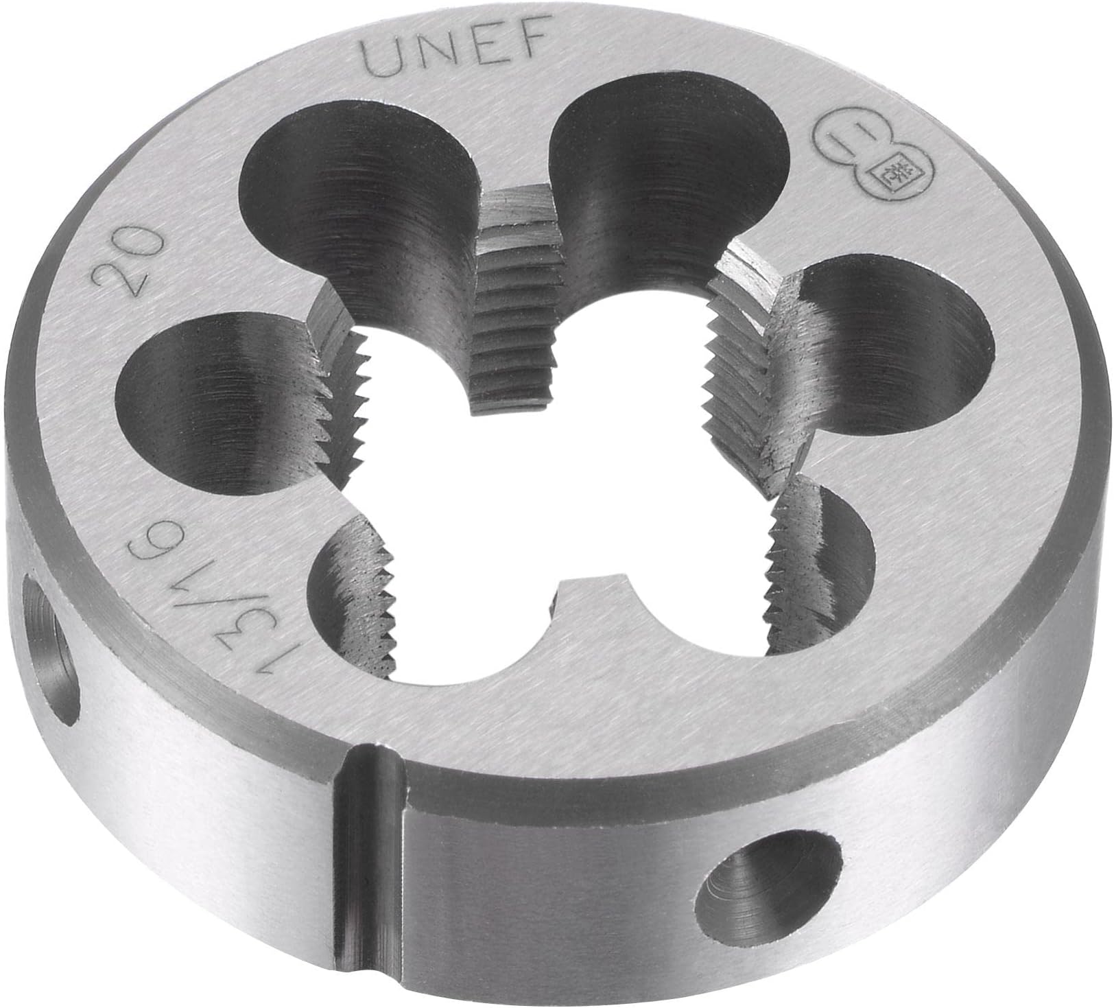 uxcell Round Threading Dies 13/16"-20 UNEF, Alloy Tool Steel Machine Thread Repair Hand Tool