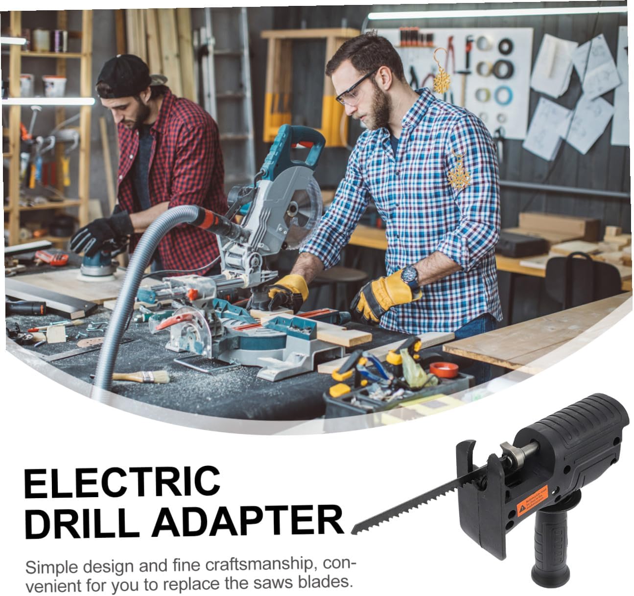 Drill Accessories Power Tool Electric Drill Modified for Chainsaw Woodworking Cutting Tool
