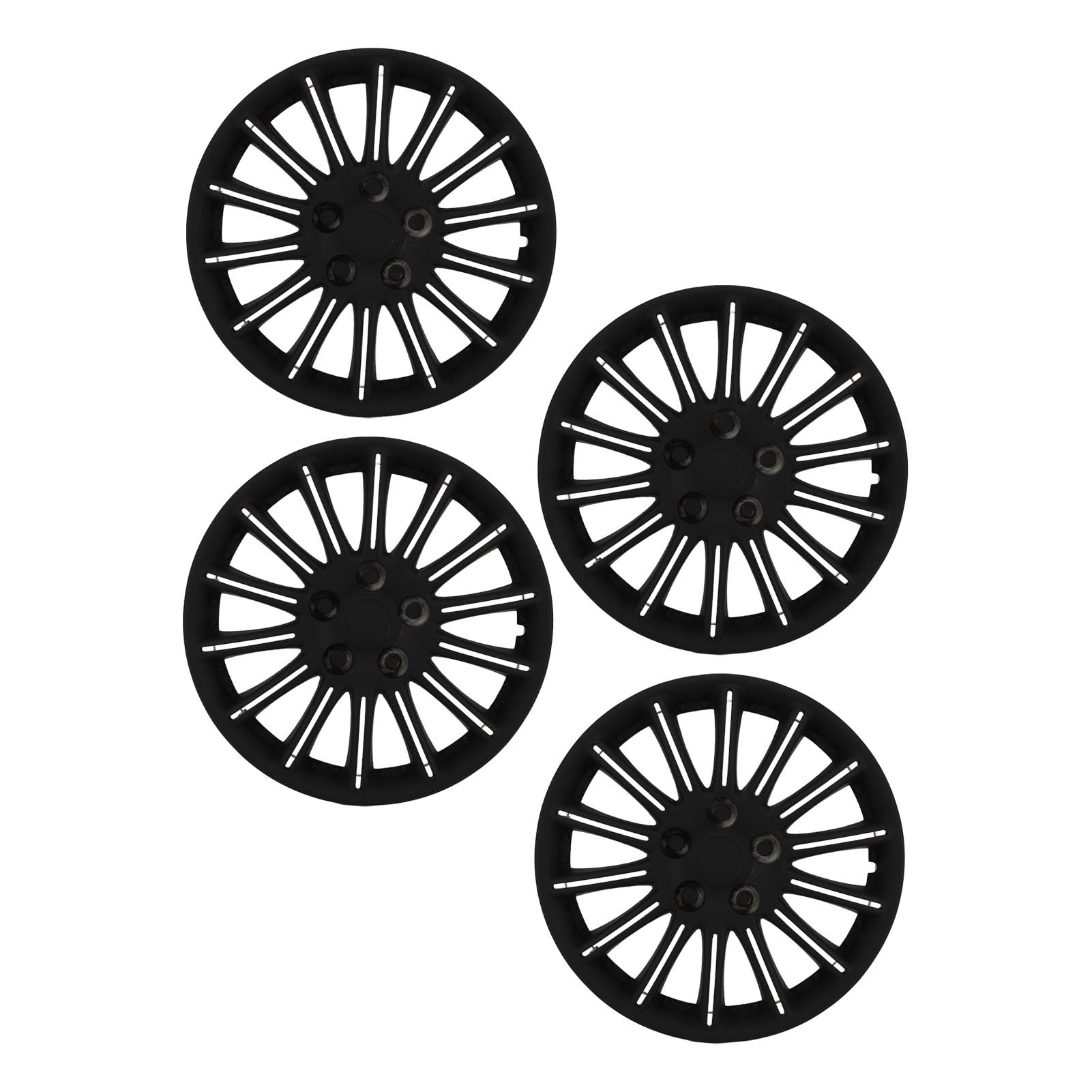 Enjoliveurs de Roue, 4 Pièces Enjoliveurs de Jantes de 13 Pouces, élégants, Durables, Robustes, Protection Puissante, Noirs pour la Plupart des Voitures, Camions