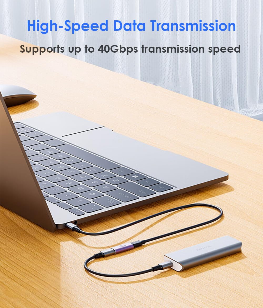 5 Stück USB-C-Buchse Auf Buchse Extender – 10 Gbit/s, 100 W Ladung, 8K Video